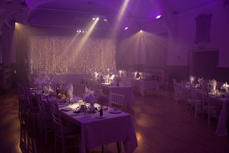 Queens Hall Cuckfield Wedding Lighting