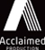 Acclaimed Production White Logo Small
